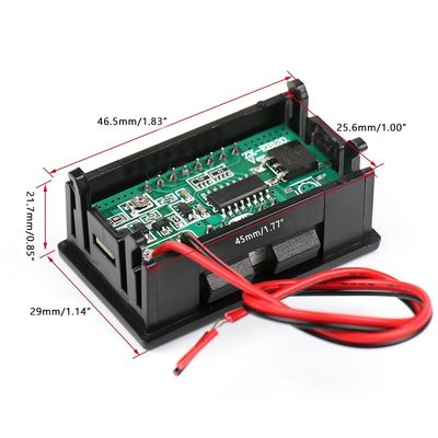Pengukur Kapasitas Baterai Lithium LED 0,56 &quot;12V 24V 36V 48V 60V 72V