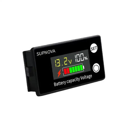Pengukur Volt Sepeda Motor Pengukur Tegangan Volt Pengukur Amper Digital Asam Timbal 12V-84V
