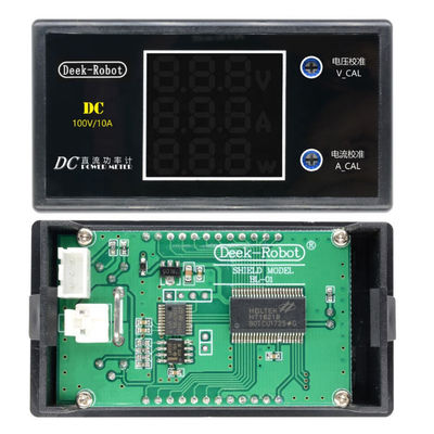 LCD Digital Wattmeter Pengukur Tegangan Volt Pengukur Amper DC 0-100V 10A 1000W