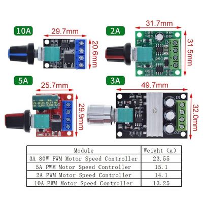 Modul Penggerak Dapat Disesuaikan Pengendali Kecepatan Motor PWM 30W 80W 90W