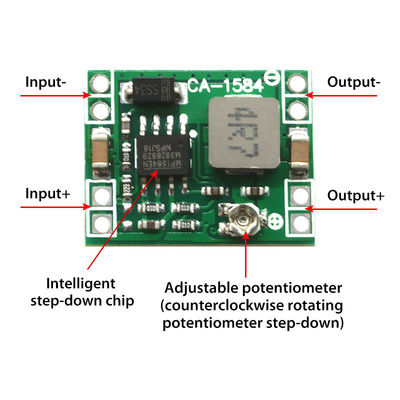 MP1584 DC-DC Modul Daya Step Down MP1584EN 3A Dapat Disesuaikan
