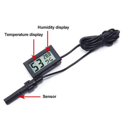 FY12 Pengontrol Termometer Digital Higrometer Termometer Digital LCD