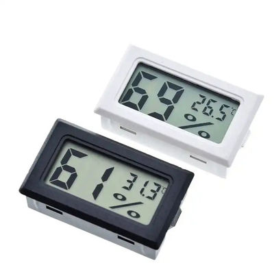 LCD Mini Dalam Ruangan Digital Thermo Hygrometer 2 baterai tombol DC 1.5V LR44