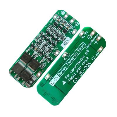 CA-3S-20A-E 11.1V 12V 12.6V BMS Papan Pelindung Baterai Modul Lithium 3s Bms