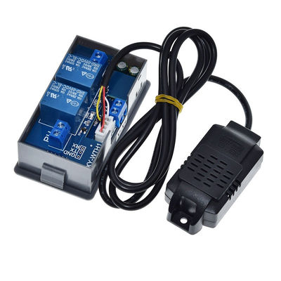 SHT20 10A DC 6V-30V Pengontrol Kelembaban Digital Presisi Tinggi Sensor Pemantauan Suhu