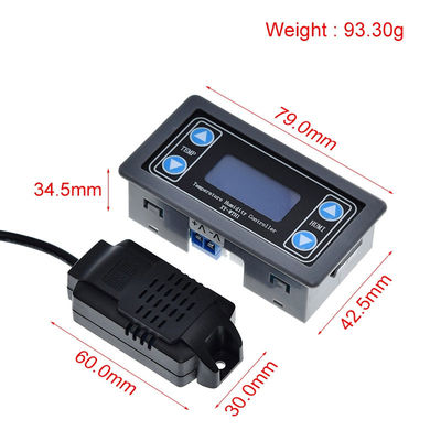 Pengontrol Kelembaban Suhu Digital 10A SHT20 DC 6V-30V presisi tinggi