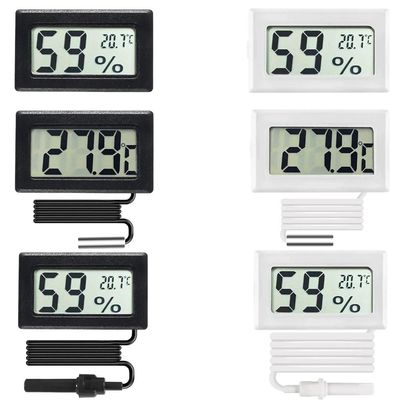 Pengukur Kelembapan Termometer ABS Pengukur Kelembapan Termometer Digital CE