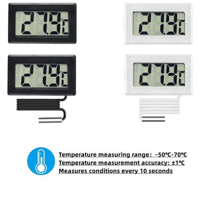 Pengukur Kelembapan Termometer ABS Pengukur Kelembapan Termometer Digital CE