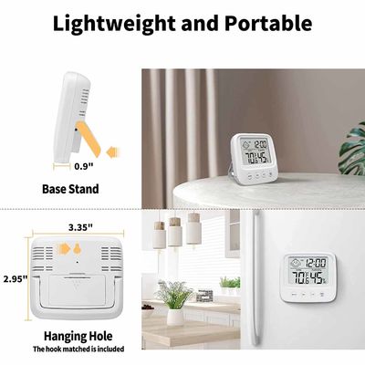 E0828S Lampu Pengontrol Termometer Digital 10%RH-99%RH Rentang Pengukuran Kelembaban