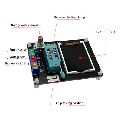 Alat Penguji Dioda Transistor GM328A Pengukur Frekuensi Tegangan ESR