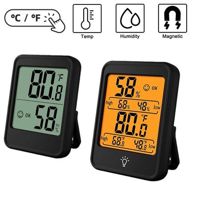 Pengukur Kelembapan Suhu Ruangan LCD 10% - 99%RH -4F-158F