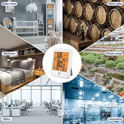 Pengukur Kelembapan Suhu Ruangan LCD 10% - 99%RH -4F-158F