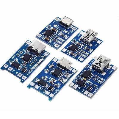 Tipe-C/Micro USB 5V 1A 18650 TP4056 Lithium Battery Charger Module Charging Board dengan perlindungan fungsi ganda 1A Li-I