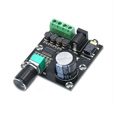 Compact 20Hz Analog Amplifier Module 3 5mm Input Interface Silver Finish