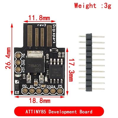 3.3V Dukungan Dewan Pengembangan Untuk Mikrokontroler ATTINY85/TINY85