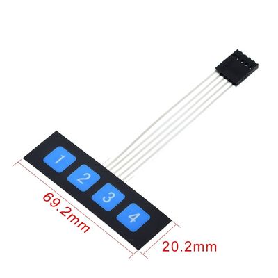 16 Key Membrane Switch Keypad 4 * 4 Matrix Keyboard Untuk DIY KIT