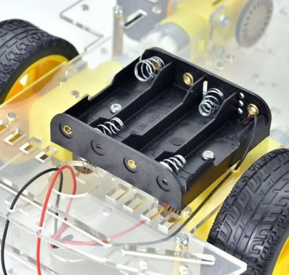 Versi Lebih Panjang 4WD Smart Robot Car Chassis Kit 4 Roda Layer Ganda