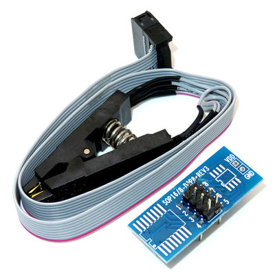CH341A 24 Seri 25 EEPROM Flash BIOS USB Programmer Module + SOIC8 SOP8 Test Clip Untuk EEPROM 93CXX / 25CXX / 24CXX