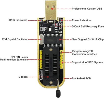 CH341 Modul CH341 24 Seri 25 EEPROM Flash BIOS Modul pemrogram USB 93CXX/25CXX /24CXX