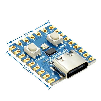 RP2040-Zero untuk Raspberry Pi Mikrokontroler PICO Development Board Module Dual-core Cortex M0+ Processor 2MB Flash