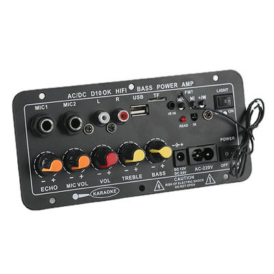 D10 12V 24V Subwoofer Digital Power Amplifier Board Wireless Audio Stereo BT 5.0 Dual Mikropon Karaoke Amp Speaker Acc