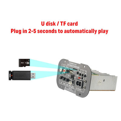Papan Amplifier Daya Radio Bluetooth 5.0 FM dengan Daya 100W untuk Audio Rumah dan Mobil