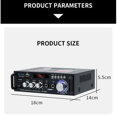 120W LDZS AV-298BT Stereo Audio Amplifier dengan Wireless BT 2.0 dan HIFI Sound Quality