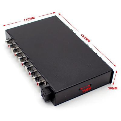 24V 5 Segmen Mobil Audio Equalizer dengan remote control dan Aux Input untuk penyesuaian yang tepat