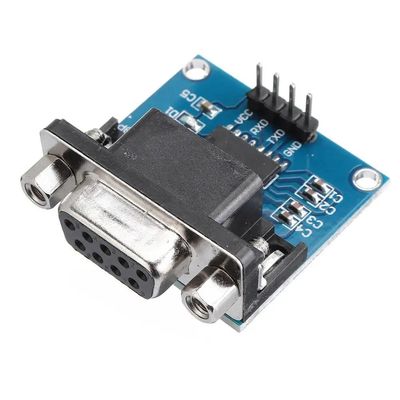 5.5V MAX3232 MAX232 Modul RS232 Untuk TTL Serial Port Converter DB9 Konektor