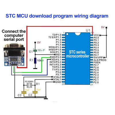 5.5V MAX3232 MAX232 Modul RS232 Untuk TTL Serial Port Converter DB9 Konektor