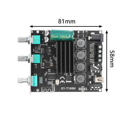 XY-T100H Bluetooth 5.0 Audio Amplifier Board 100WX2 dengan Sinilink-APP Control dan TPA3116D2 Stereo Digital Power