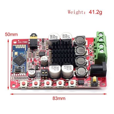 CA-7492 Bluetooth 5.0 Audio Amplifier Board dengan Output 2*50W dan DC8-25V Power Supply