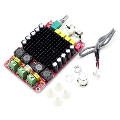 TDA7498 Digital Amplifier Board dengan 2*100W Output Power DC14-34V Input Voltage dan Overheat Protection