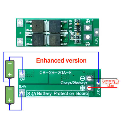 2S 20A 7.4V 8.4V 18650 Lithium Battery Protection Board Standar/Balance Diy Bms Untuk 18650