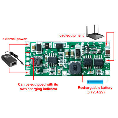 CA-912 18650 Baterai Lithium UPS Papan Perlindungan Konverter Tegangan DC 5V 9V 12V Modul Booster Step Up Pengisi Daya