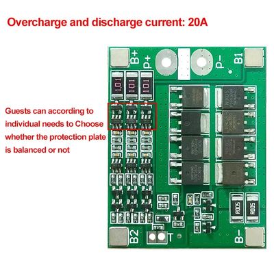 3S 25A Li-Ion 18650 BMS PCM Battery Protection Board dengan Balance untuk Li-Ion Lipo Battery