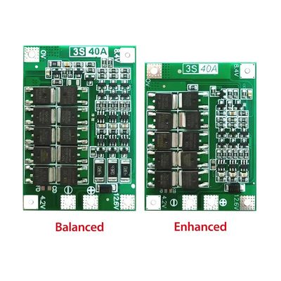 Papan Pelindung PCB BMS Baterai Lithium Li-Ion CA-3S-40A