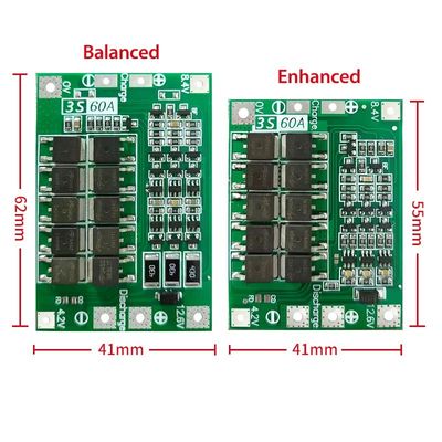 CA-3S-60A Li-Ion Lithium Battery Charger Lipo Cell Module PCB BMS Protection Board Untuk Drill Motor 12.6V Dengan Balance