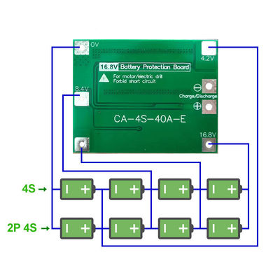 CA-4S-40A Li-ion Battery Charger Lipo Cell Module PCB BMS Board Perlindungan