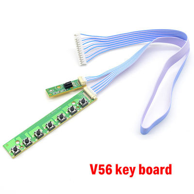 7K V59 V56 Universal 7 Key Keyboard Plate Untuk LCD TV Mainboard Accordance Keypad Dengan IR