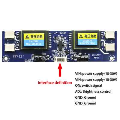 CA-4029 4 Lampu Inverter Board LED Backlight Driver Board 15-22 Inch Untuk PC Monitor AVT4029