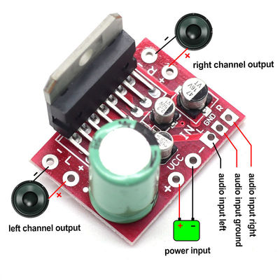 Modul Amplifier Daya Stereo CA-7379 Saluran Ganda DC9V-17.5V 38W + 38W dengan Chip TDA7379