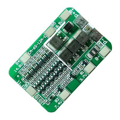 CA-6S-12A-E 24V PCB BMS Protection Board Untuk 6 Paket 18650 Li Ion Lithium Battery Module