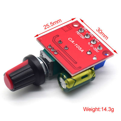 CA-105A Mini 5A Dc Modul Pengendali Kecepatan Motor Maks 90W 3V-35V