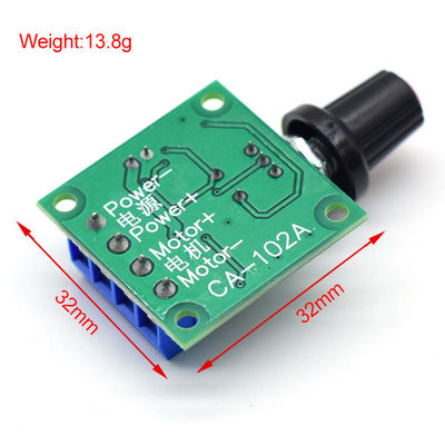 CA-102A PWM Motor Speed Controller 2A 30W 1.8V 3V 5V 6V 12V DC Motor Governor Pengatur Kecepatan