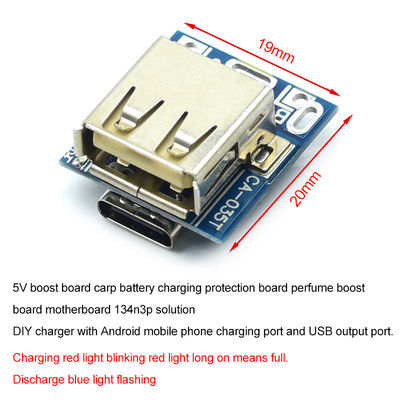 CA-035 5V Boost Step Up Power Module Lithium LiPo Battery Charging Protection Board LED Display USB Untuk Pengecas DIY