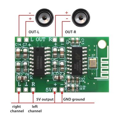 Modul Papan Penguat Daya Audio Bluetooth Kelas D 5V PAM8403 CA-8469