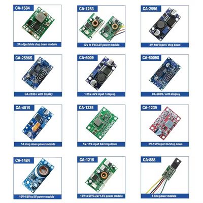 CA-1235 Papan Konverter DC-DC 3A yang disesuaikan Mount 5V-15V Step-Down Power Supply Module
