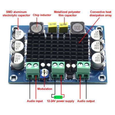 CA-3116D Original 100W Mono Audio Amplifier Board dengan TPA3116D2 Chip dan 12-24V Input