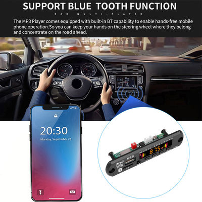 Bluetooth 5.0 Audio Module dengan Color Screen dan Remote Control MP3 Decoder Board untuk Amplifier Mobil